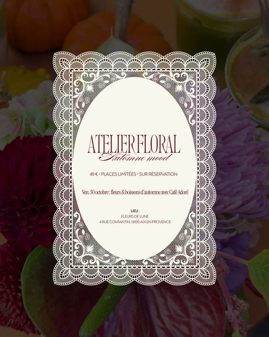 Atelier floral Halloween & boissons d'automne avec Café Adoré